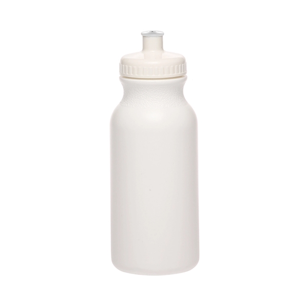 20 oz. White Water Bottle with Push Cap - 20 oz. White Water Bottle with Push Cap - Image 21 of 22