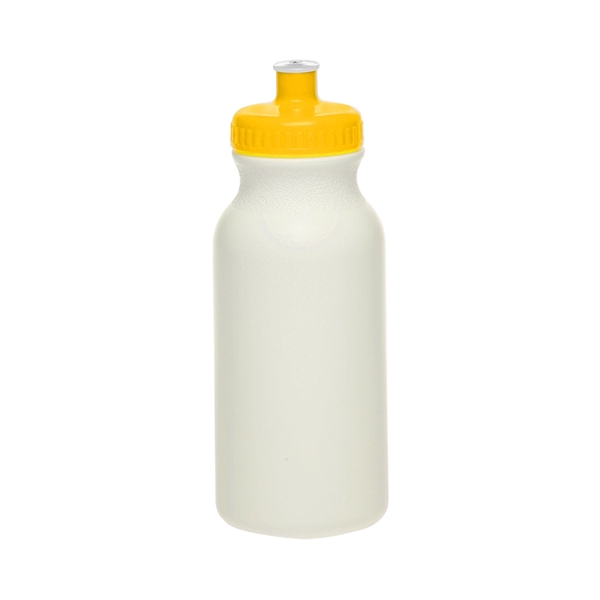 20 oz. White Water Bottle with Push Cap - 20 oz. White Water Bottle with Push Cap - Image 22 of 22