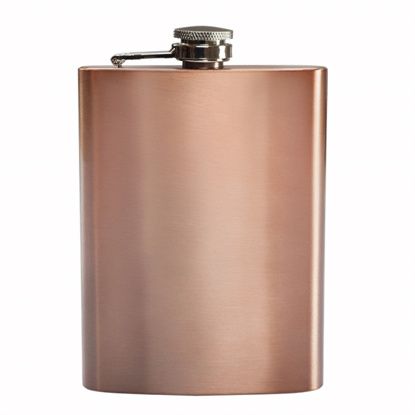 8 oz. Gran Torino Copper Coated Hip Flask - 8 oz. Gran Torino Copper Coated Hip Flask - Image 3 of 3