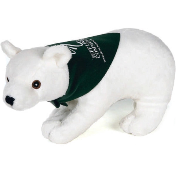 9" Realistic Stuffed Animal- Real Polar Bear