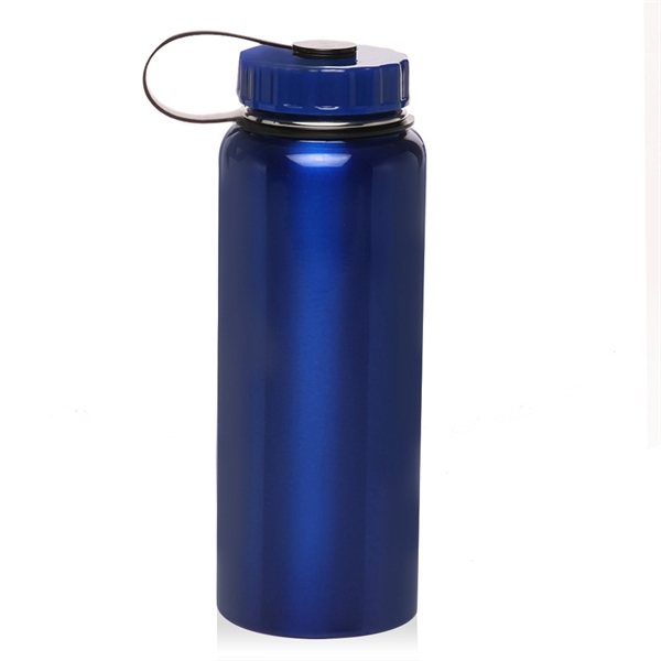 ZRWLUCKY Steel Blue Insulated Sports Water Bottle 34oz BPA Free Large  Bottle Stainless Steel Water Jug for Outdoor Sports Travel : : Home