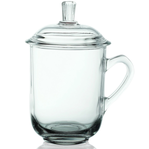 13 oz. Glass Tea Cups with Lids - 13 oz. Glass Tea Cups with Lids - Image 5 of 15
