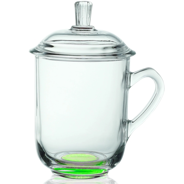 13 oz. Glass Tea Cups with Lids - 13 oz. Glass Tea Cups with Lids - Image 9 of 15