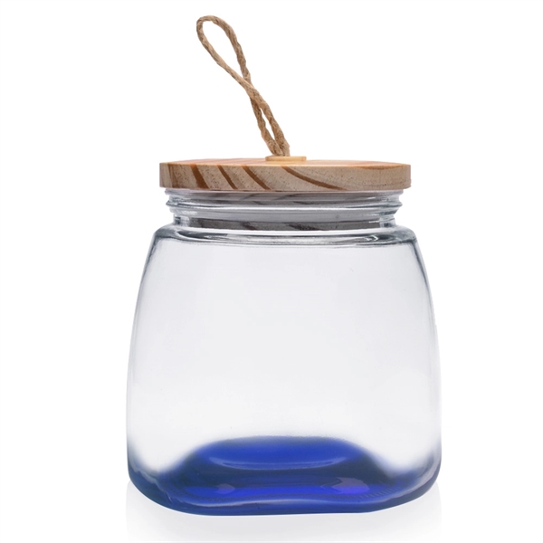 64 oz. Glass Candy Jars with Suction Wooden Lid - 64 oz. Glass Candy Jars with Suction Wooden Lid - Image 6 of 14
