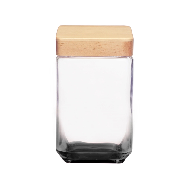 Glass Square Candy Jar with Lid - Medium