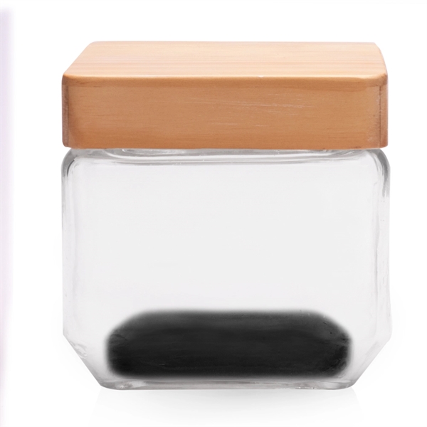 27 oz. Glass Candy Jars with Wooden Lid - 27 oz. Glass Candy Jars with Wooden Lid - Image 7 of 13