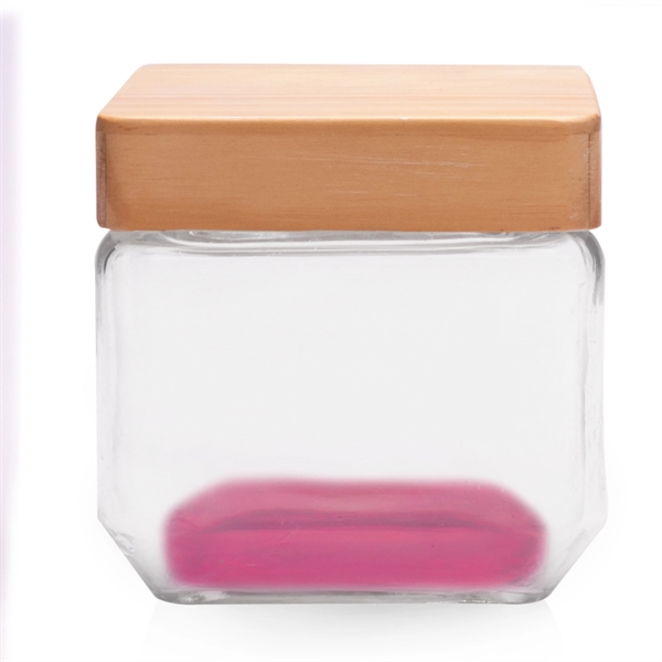 27 oz. Glass Candy Jars with Wooden Lid - 27 oz. Glass Candy Jars with Wooden Lid - Image 11 of 13