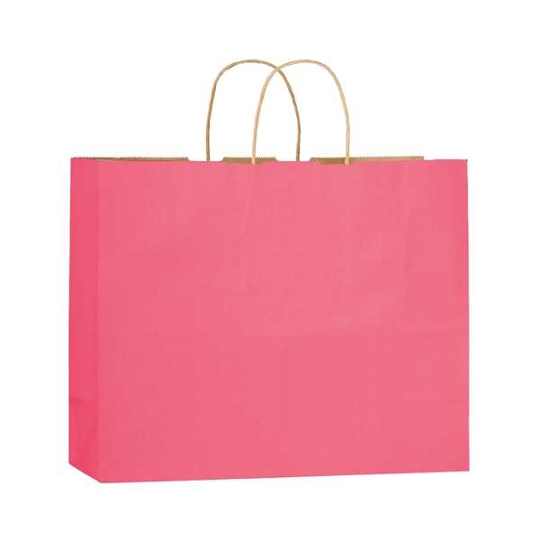 Matte Color Paper Shopper Bags - Flexo Ink - Matte Color Paper Shopper Bags - Flexo Ink - Image 6 of 7