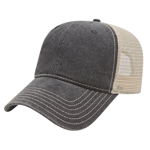 Custom Washed Pigment Dyed Trucker Cap