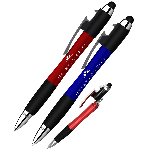 Color Ballpoint Pen w/ Screwdriver, Bottle Opener and Stylus - Color Ballpoint Pen w/ Screwdriver, Bottle Opener and Stylus - Image 0 of 2