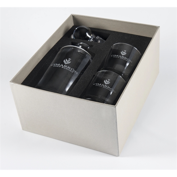Uptown/Meridian 3 Piece Crystal Barware Gift Set - Uptown/Meridian 3 Piece Crystal Barware Gift Set - Image 2 of 2
