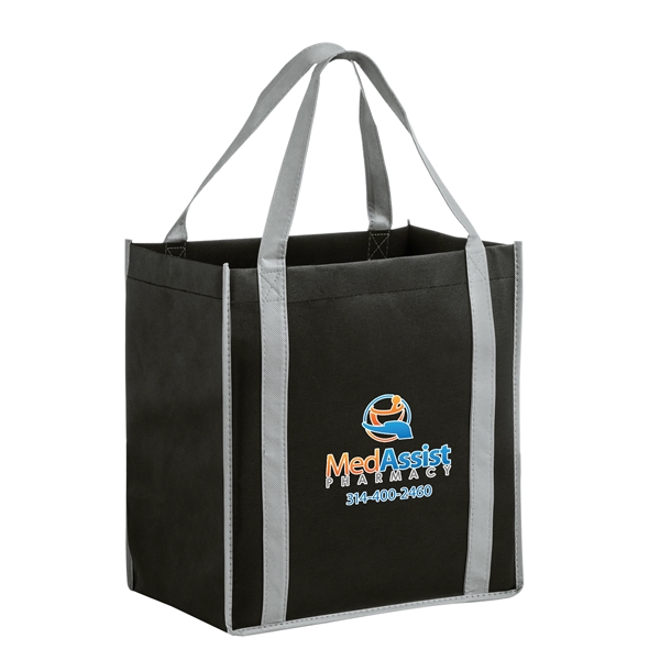 Two-Tone Non-Woven Tote Bag - Color Evolution - Two-Tone Non-Woven Tote Bag - Color Evolution - Image 9 of 13