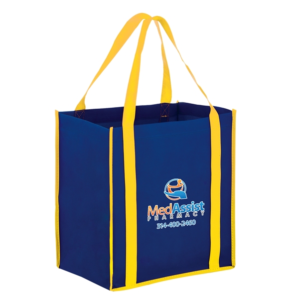Two-Tone Non-Woven Tote Bag - Color Evolution - Two-Tone Non-Woven Tote Bag - Color Evolution - Image 0 of 13