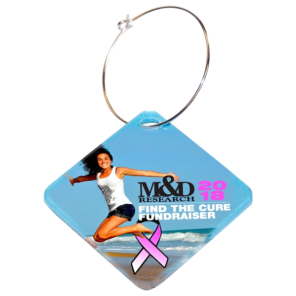 Full Color Acrylic Wine Charms - Full Color Acrylic Wine Charms - Image 1 of 2