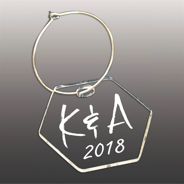 Laser Etched Acrylic Wine Charm - Laser Etched Acrylic Wine Charm - Image 0 of 0