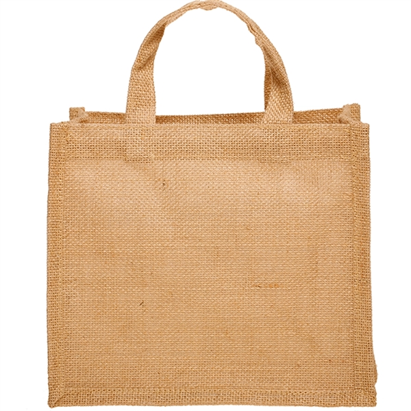 Small Jute Tote Bags - Small Jute Tote Bags - Image 2 of 2