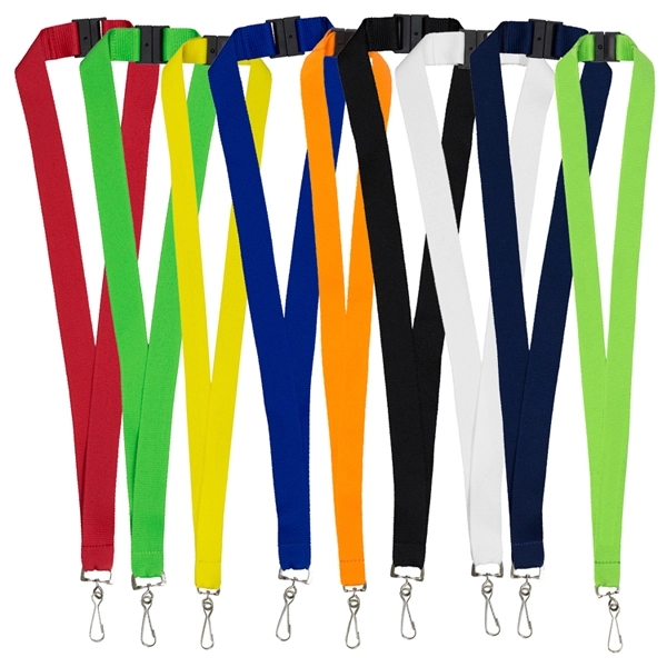Blank Lanyard w/Breakaway - Swivel Clip