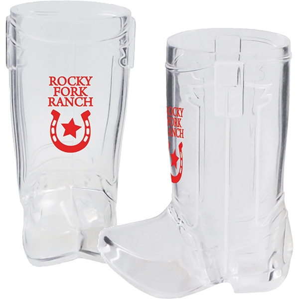 1.5 oz. Clear Plastic Cowboy Boot Shot Glass - 1.5 oz. Clear Plastic Cowboy Boot Shot Glass - Image 0 of 0