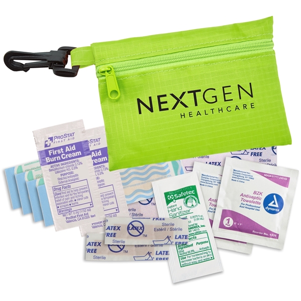 Ripstop Mini First Aid Kit with Clip - Ripstop Mini First Aid Kit with Clip - Image 2 of 11