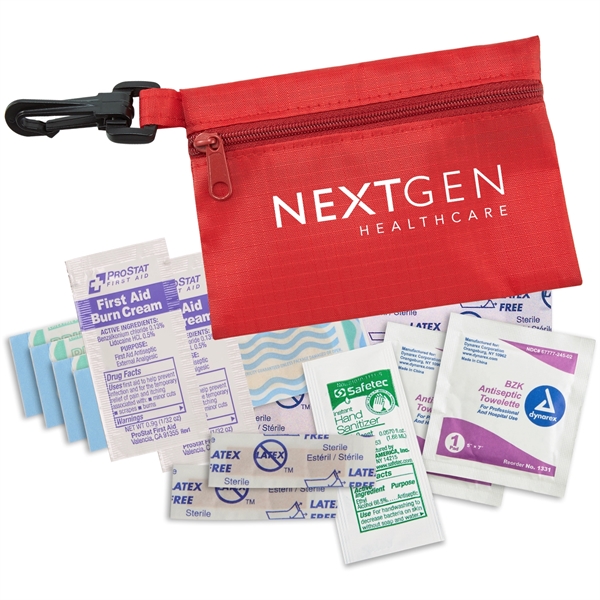 Ripstop Mini First Aid Kit with Clip - Ripstop Mini First Aid Kit with Clip - Image 6 of 11