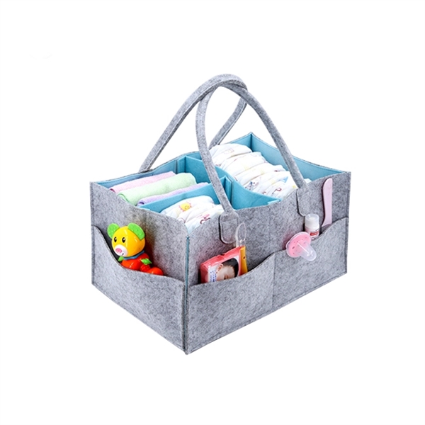 Felt Baby Diaper Caddy - Felt Baby Diaper Caddy - Image 1 of 2