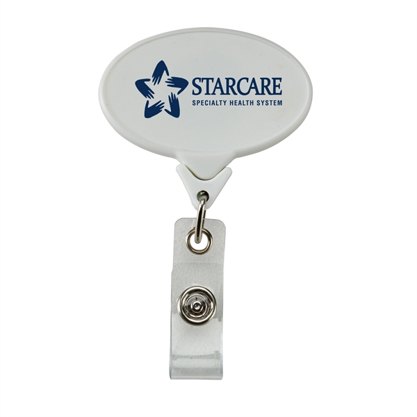Oval Shaped Retractable Badge Reel - Oval Shaped Retractable Badge Reel - Image 8 of 9