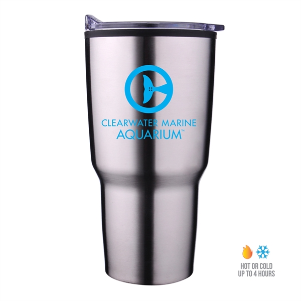 30 oz Economy Tapered Stainless Steel Tumbler - 30 oz Economy Tapered Stainless Steel Tumbler - Image 2 of 5