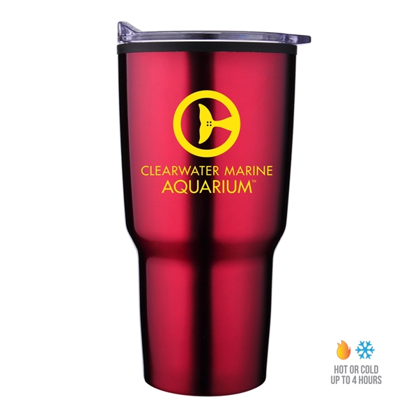 30 oz Economy Tapered Stainless Steel Tumbler - 30 oz Economy Tapered Stainless Steel Tumbler - Image 3 of 5