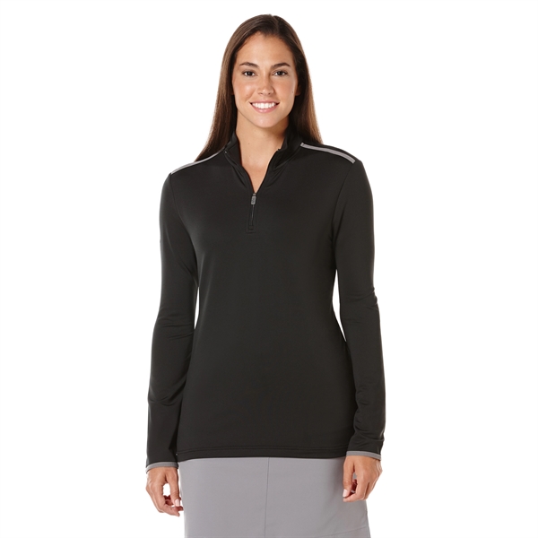 Ladies 1/4-Zip Mock Pullover - Ladies 1/4-Zip Mock Pullover - Image 2 of 3