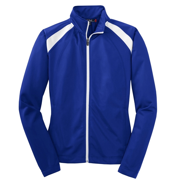 Sport-Tek Women's Tricot Track Jacket. - Sport-Tek Women's Tricot Track Jacket. - Image 7 of 24