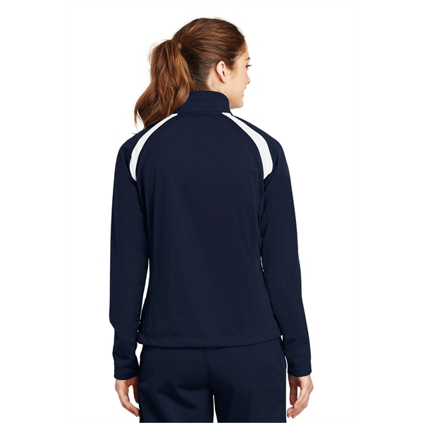 Sport-Tek Women's Tricot Track Jacket. - Sport-Tek Women's Tricot Track Jacket. - Image 9 of 24