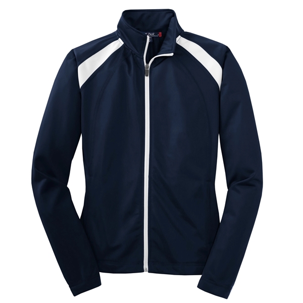 Sport-Tek Women's Tricot Track Jacket. - Sport-Tek Women's Tricot Track Jacket. - Image 11 of 24