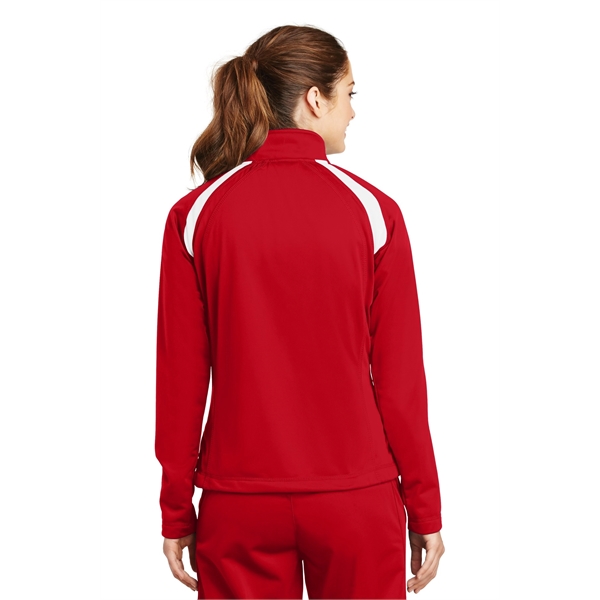 Sport-Tek Women's Tricot Track Jacket. - Sport-Tek Women's Tricot Track Jacket. - Image 12 of 24