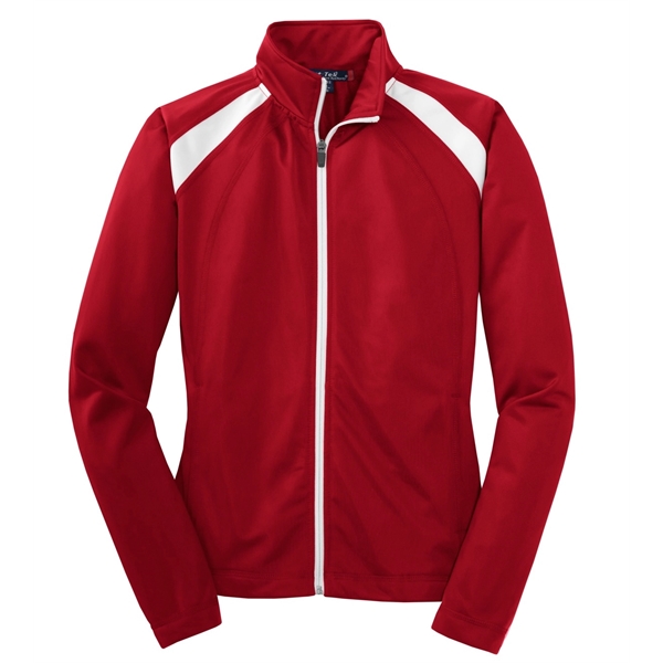 Sport-Tek Women's Tricot Track Jacket. - Sport-Tek Women's Tricot Track Jacket. - Image 14 of 24