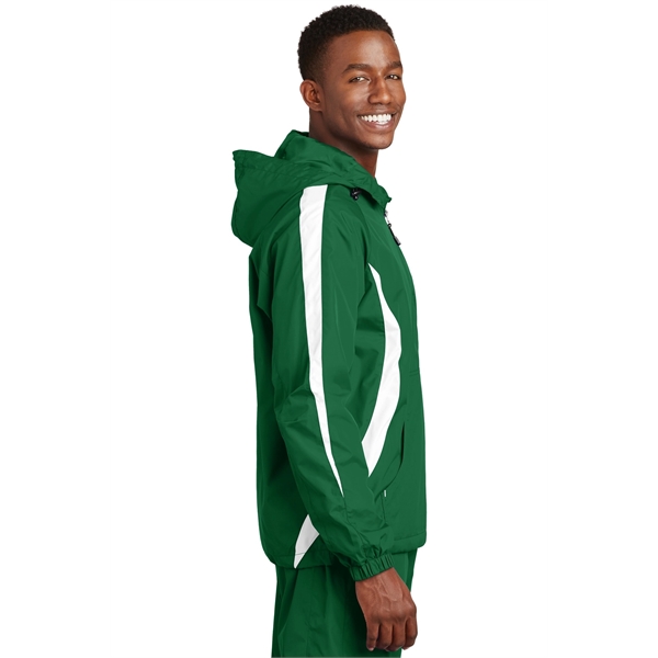 Sport-Tek Colorblock Raglan Anorak. - Sport-Tek Colorblock Raglan Anorak. - Image 9 of 28