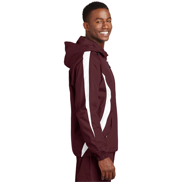 Sport-Tek Colorblock Raglan Anorak. - Sport-Tek Colorblock Raglan Anorak. - Image 12 of 28