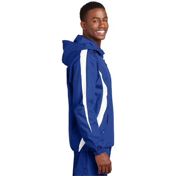 Sport-Tek Colorblock Raglan Anorak. - Sport-Tek Colorblock Raglan Anorak. - Image 15 of 28