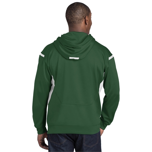 Sport-Tek Tech Fleece Colorblock Hooded Sweatshirt. - Sport-Tek Tech Fleece Colorblock Hooded Sweatshirt. - Image 7 of 34