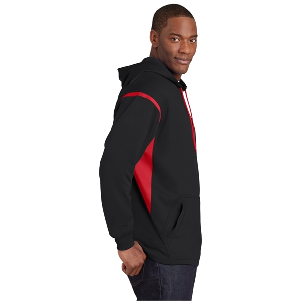 Sport-Tek Tech Fleece Colorblock Hooded Sweatshirt. - Sport-Tek Tech Fleece Colorblock Hooded Sweatshirt. - Image 15 of 34