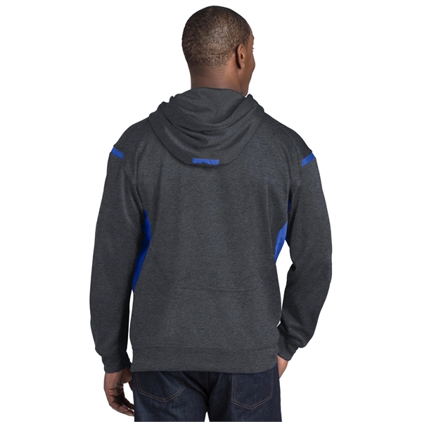 Sport-Tek Tech Fleece Colorblock Hooded Sweatshirt. - Sport-Tek Tech Fleece Colorblock Hooded Sweatshirt. - Image 16 of 34