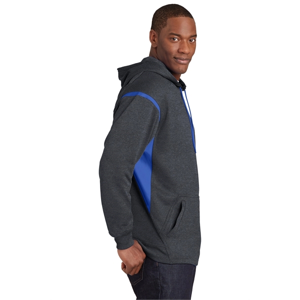 Sport-Tek Tech Fleece Colorblock Hooded Sweatshirt. - Sport-Tek Tech Fleece Colorblock Hooded Sweatshirt. - Image 17 of 34