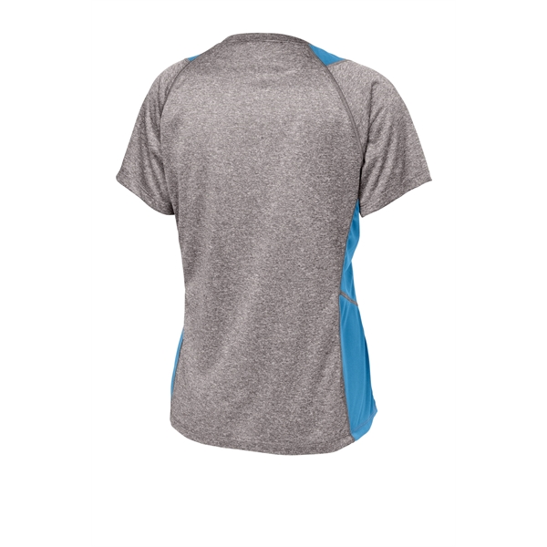 Sport-Tek Women's Heather Colorblock Contender V-Neck Tee. - Sport-Tek Women's Heather Colorblock Contender V-Neck Tee. - Image 10 of 61