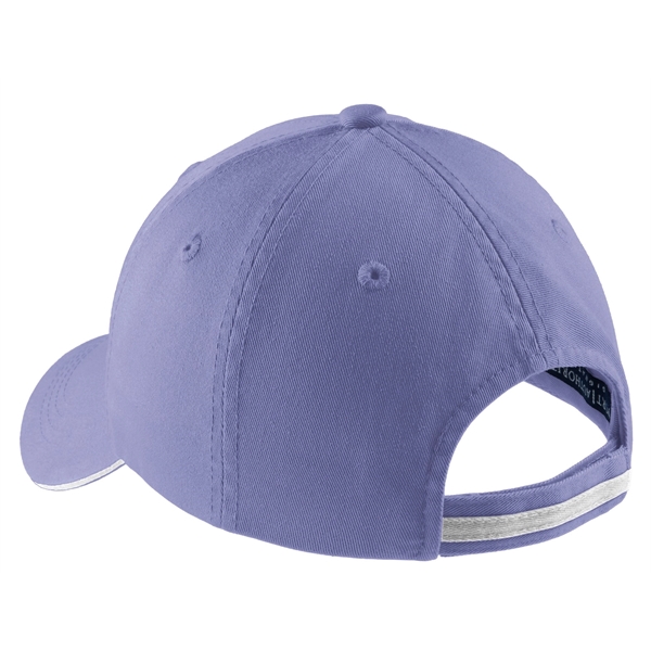 Port Authority Sandwich Bill Cap with Striped Closure. - Port Authority Sandwich Bill Cap with Striped Closure. - Image 31 of 55