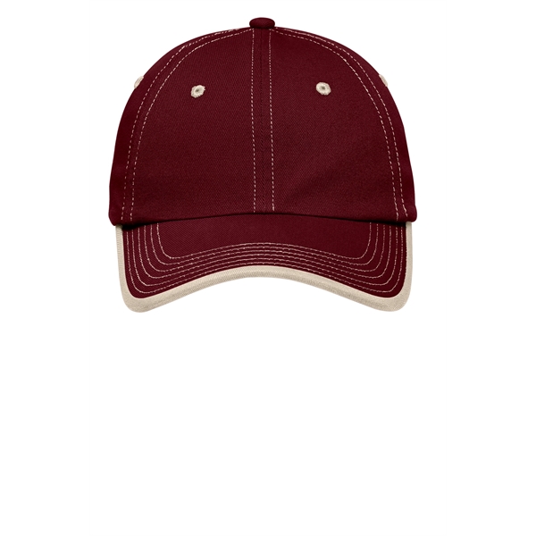 Port Authority Vintage Washed Contrast Stitch Cap. - Port Authority Vintage Washed Contrast Stitch Cap. - Image 2 of 19