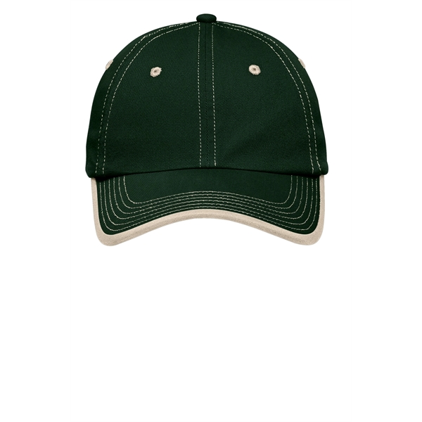 Port Authority Vintage Washed Contrast Stitch Cap. - Port Authority Vintage Washed Contrast Stitch Cap. - Image 7 of 19