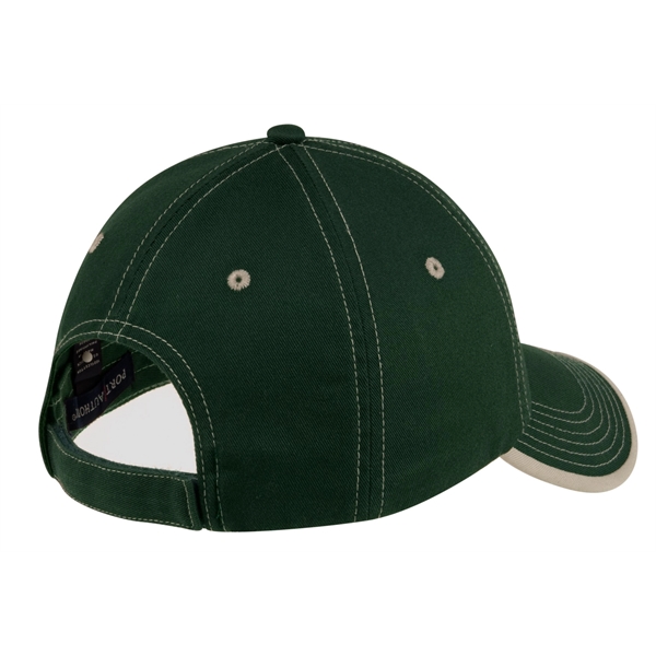 Port Authority Vintage Washed Contrast Stitch Cap. - Port Authority Vintage Washed Contrast Stitch Cap. - Image 8 of 19