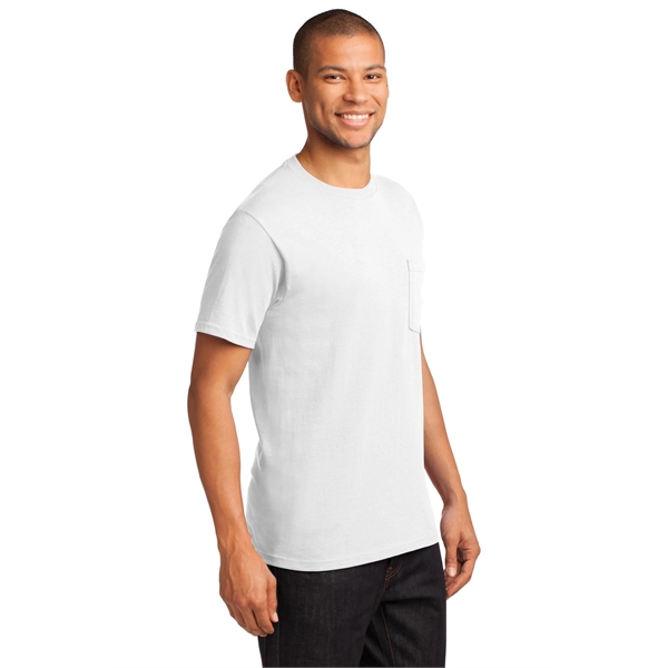Port & Company - Tall Essential Pocket Tee. - Port & Company - Tall Essential Pocket Tee. - Image 4 of 131