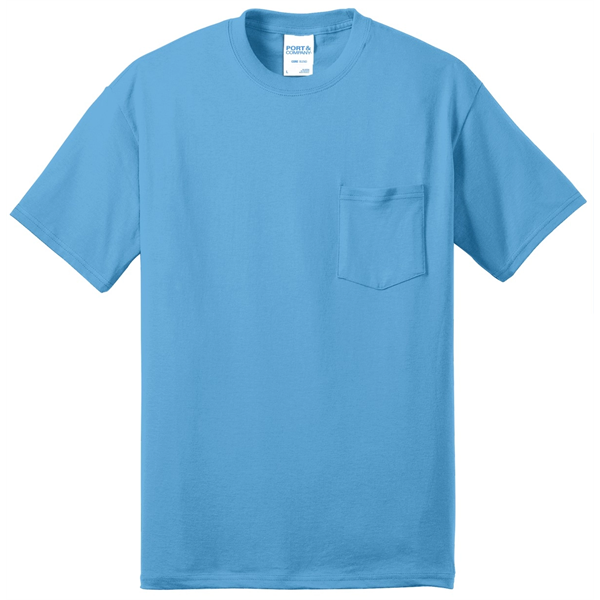 Port & Company Tall Core Blend Pocket Tee. - Port & Company Tall Core Blend Pocket Tee. - Image 5 of 69