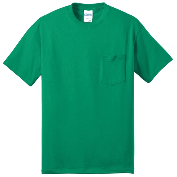 Port & Company Tall Core Blend Pocket Tee. - Port & Company Tall Core Blend Pocket Tee. - Image 24 of 69