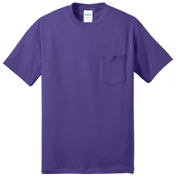 Port & Company Tall Core Blend Pocket Tee. - Port & Company Tall Core Blend Pocket Tee. - Image 36 of 69